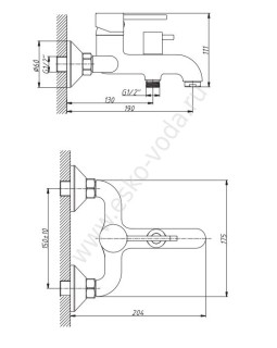 Смеситель Voda Single SG 54-foto2