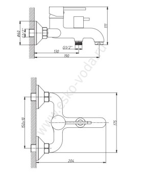 Смеситель Voda Single SG 54-foto2