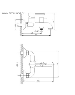 Смеситель Voda Single SG 54-foto4
