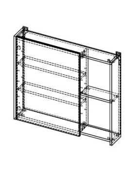 Полка зеркальная АВН Line 112.22-foto3