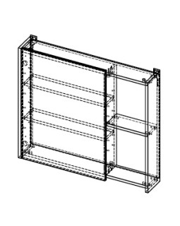 Полка зеркальная АВН Line 112.25-foto3