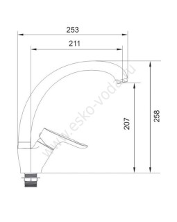 Смеситель Voda Flow FL 519-foto2