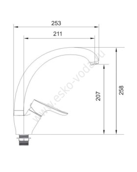 Смеситель Voda Flow FL 519-foto2