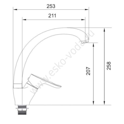 Смеситель Voda Flow FL 519