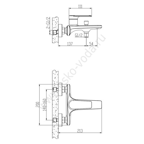 Смеситель Esko Baku BK 54