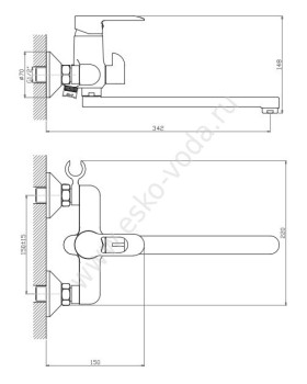 Смеситель Voda Future FT 31-foto2