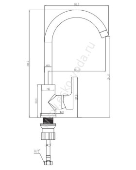 Смеситель Voda Snow SW 519-foto2