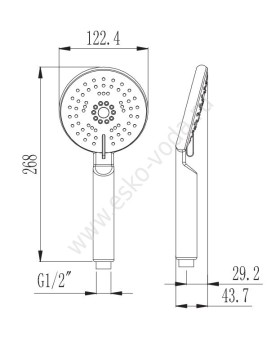Душевая лейка Esko Душевые лейки SPL1105-foto2
