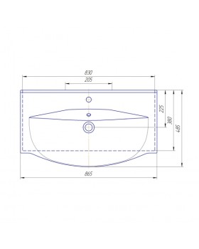 Умывальник Kirovit Um.03.85.5-foto3