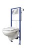 Унитаз подвесной с инсталляцией Cersanit Delfi S-SET-DEL/Vec/S-DL/Ac-Cg-w
