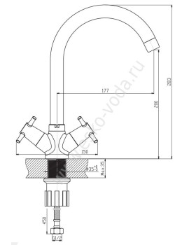 Смеситель Voda Now NW 519-foto2