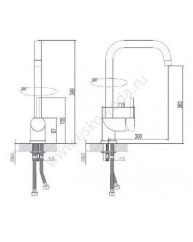 Смеситель Esko Kitchen K5-foto2