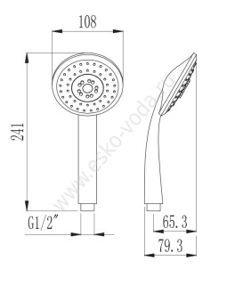 Душевая лейка Voda Душевые лейки VSPL853-foto2