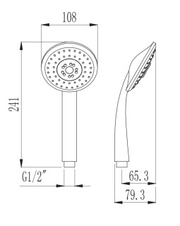 Душевая лейка Voda Душевые лейки VSPL853-foto4