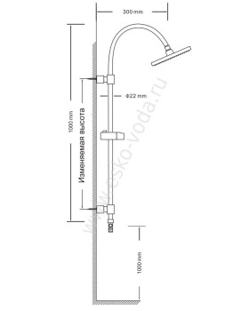 Душевая система Esko Душевые системы ST1250-foto2