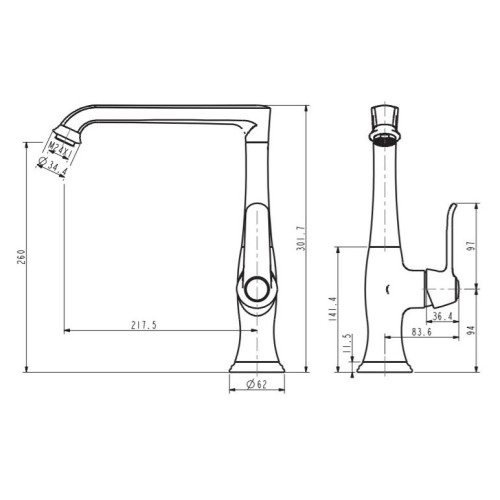 Смеситель Esko Monaco MC 519