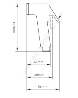 Набор 3 в 1 с гигиенической лейкой Voda Душевые гарнитуры VHS01-foto2