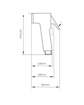 Набор 3 в 1 с гигиенической лейкой Voda Душевые гарнитуры VHS01-foto4