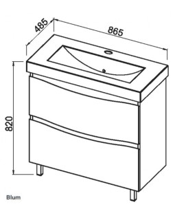 Тумба под умывальник АВН Фиджи Premium (белая) 61.14-foto3