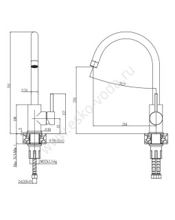 Смеситель Esko Kitchen K4-foto2