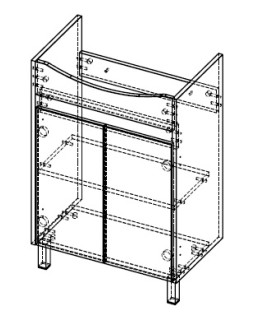 Тумба под умывальник АВН Line 112.04-foto3