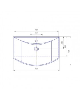 Тумба под умывальник АВН Роял 43.07-foto2