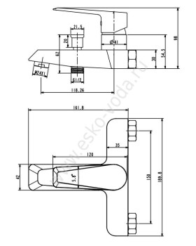 Смеситель Esko New York NY 54-foto2