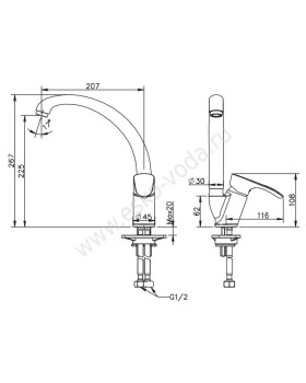 Смеситель Esko Delhi DL 03-foto2