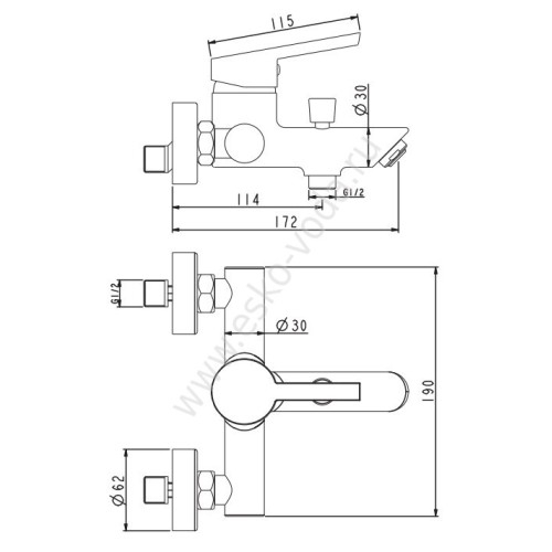 Смеситель Esko London LD 54