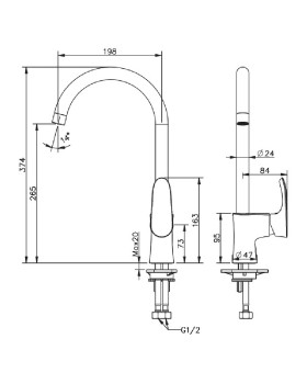 Смеситель Esko Delhi DL 519-foto4