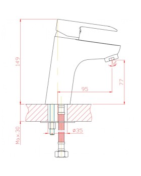 Смеситель Voda Future FT 26-foto4