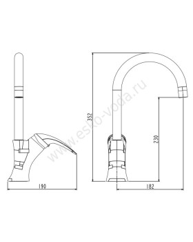 Смеситель Esko Tokyo TK 519-foto2