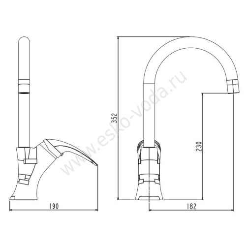 Смеситель Esko Tokyo TK 519