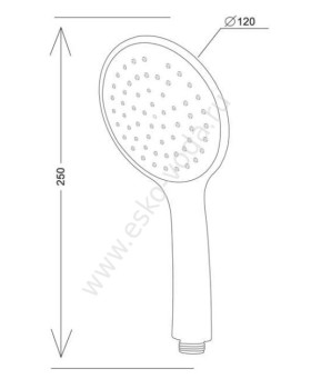 Душевая лейка Esko Душевые лейки SCU851-foto2