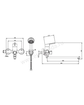 Смеситель Esko London LD 31-foto2