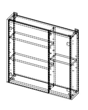 Шкаф зеркальный АВН Line 112.27-foto2