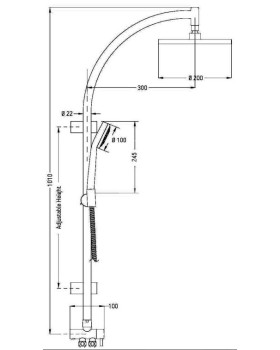 Душевая система Esko Душевые системы ST1010-foto4