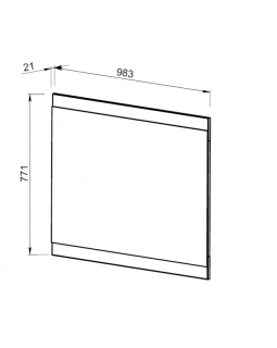 Зеркало АВН Фиджи Premium (белая) 69.36-foto2