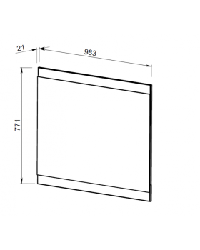Зеркало АВН Фиджи Premium (белая) 69.36-foto2