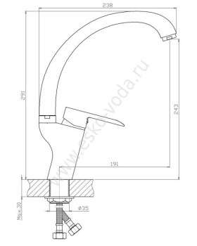 Смеситель Voda Future FT 03-foto2