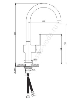 Смеситель Voda Single SG 519-foto2