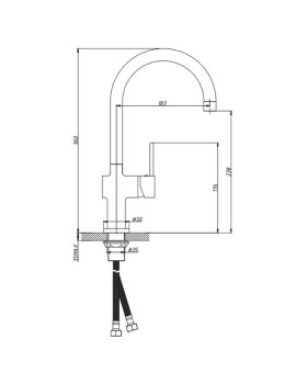 Смеситель Voda Single SG 519-foto4