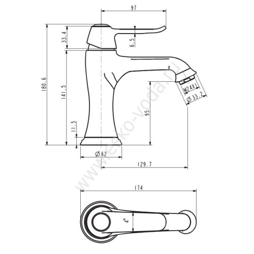 Смеситель Esko Monaco MO 26