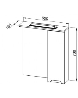 Полка зеркальная АВН Ansi 96.22-foto3