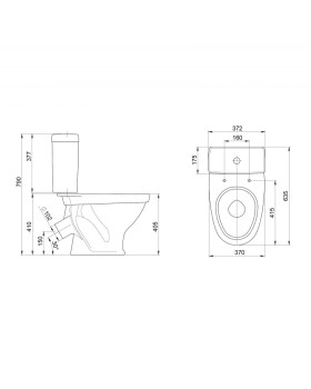 Унитаз-компакт Santeri 1P2052S0000BF-foto2