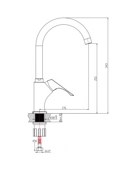 Смеситель Voda Right RH 519-foto4