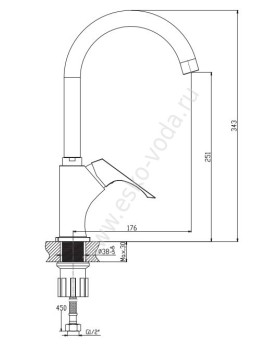Смеситель Voda Right RH 519-foto2