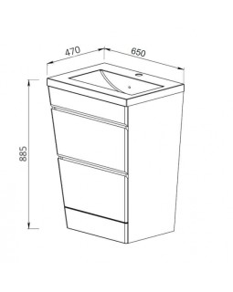 Тумба под умывальник АВН Altro (top model) 103.01-foto3