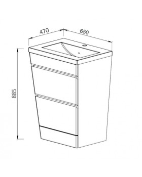 Тумба под умывальник АВН Altro (top model) 103.01-foto3
