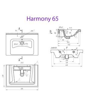 Умывальник Dreja Um.04.65.1-foto2